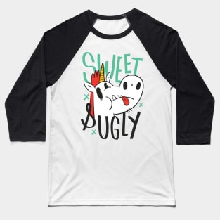 Sweet & ugly Unicorn Baseball T-Shirt